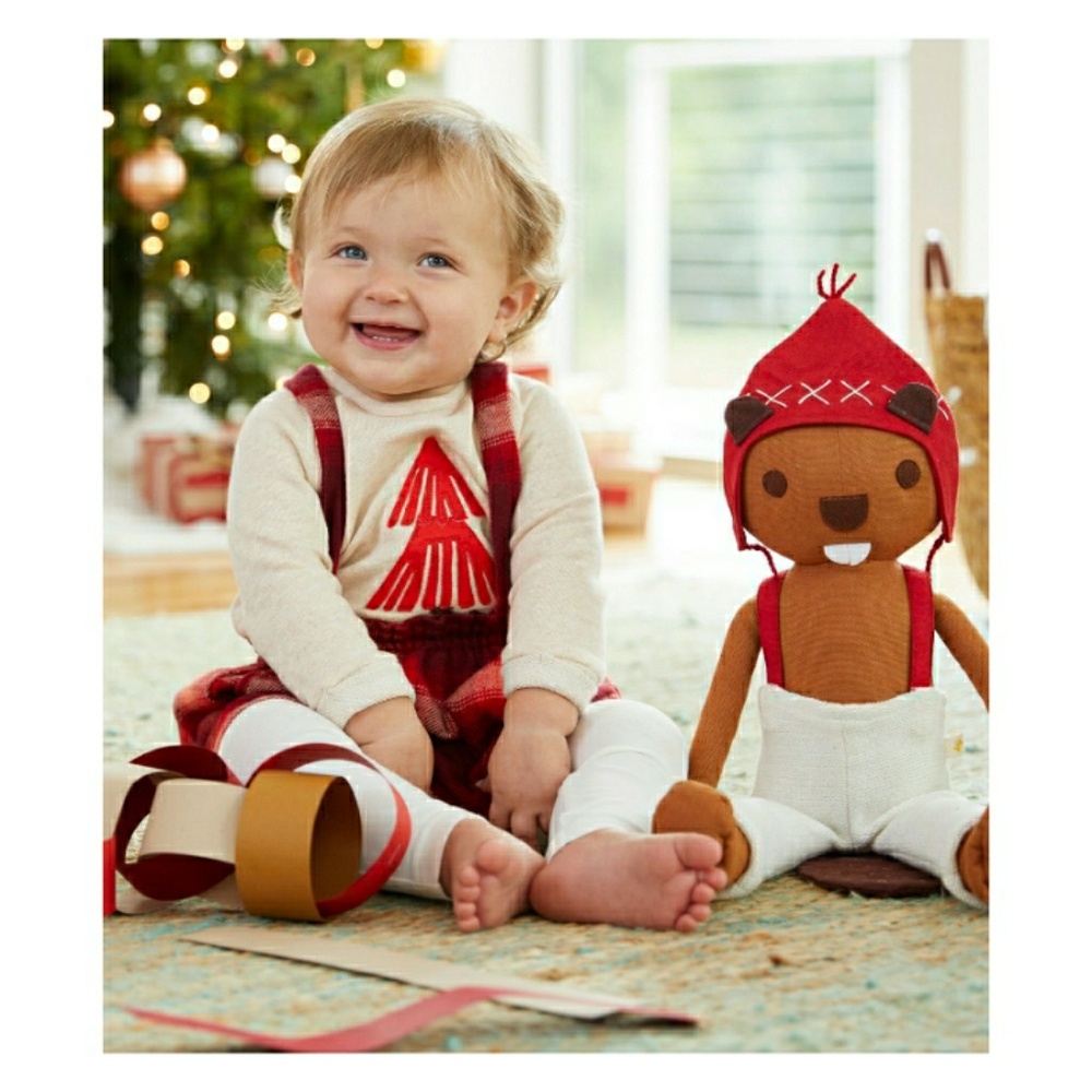 Hallmark Red Plaid Checked Suspender Skirt BNWT